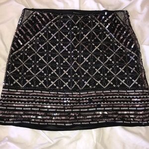 Sequence mini skirt